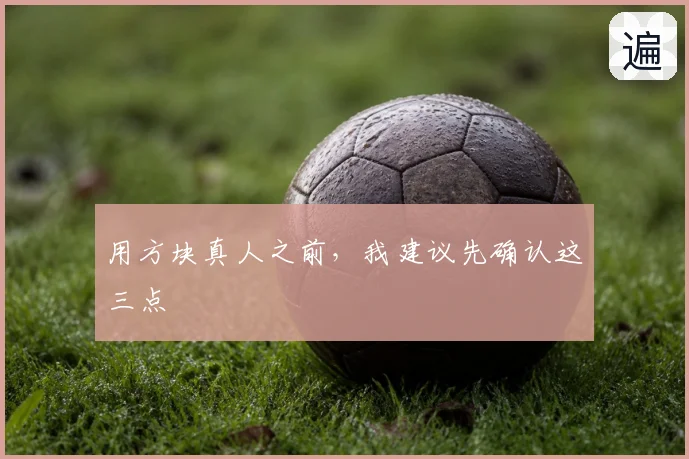 用方块真人之前,我建议先确认这三点